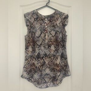 Soho- Snake Print Sleeveless Top